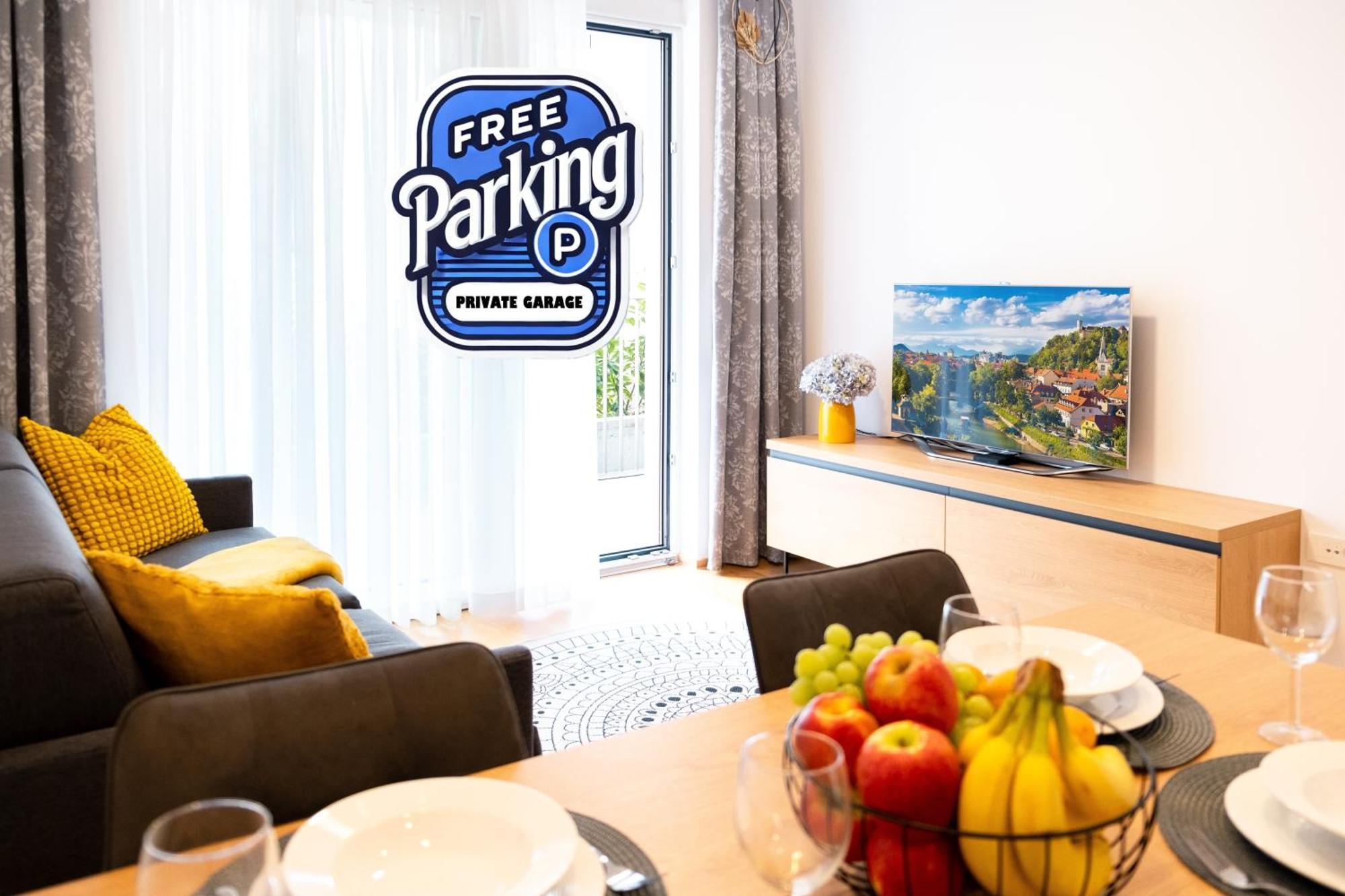 Masarykova Residence - Modern 1-Bedroom In City Center & Free Parking 卢布尔雅那 外观 照片
